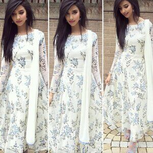 Fabeha Fashion Anarkali in pink - XS